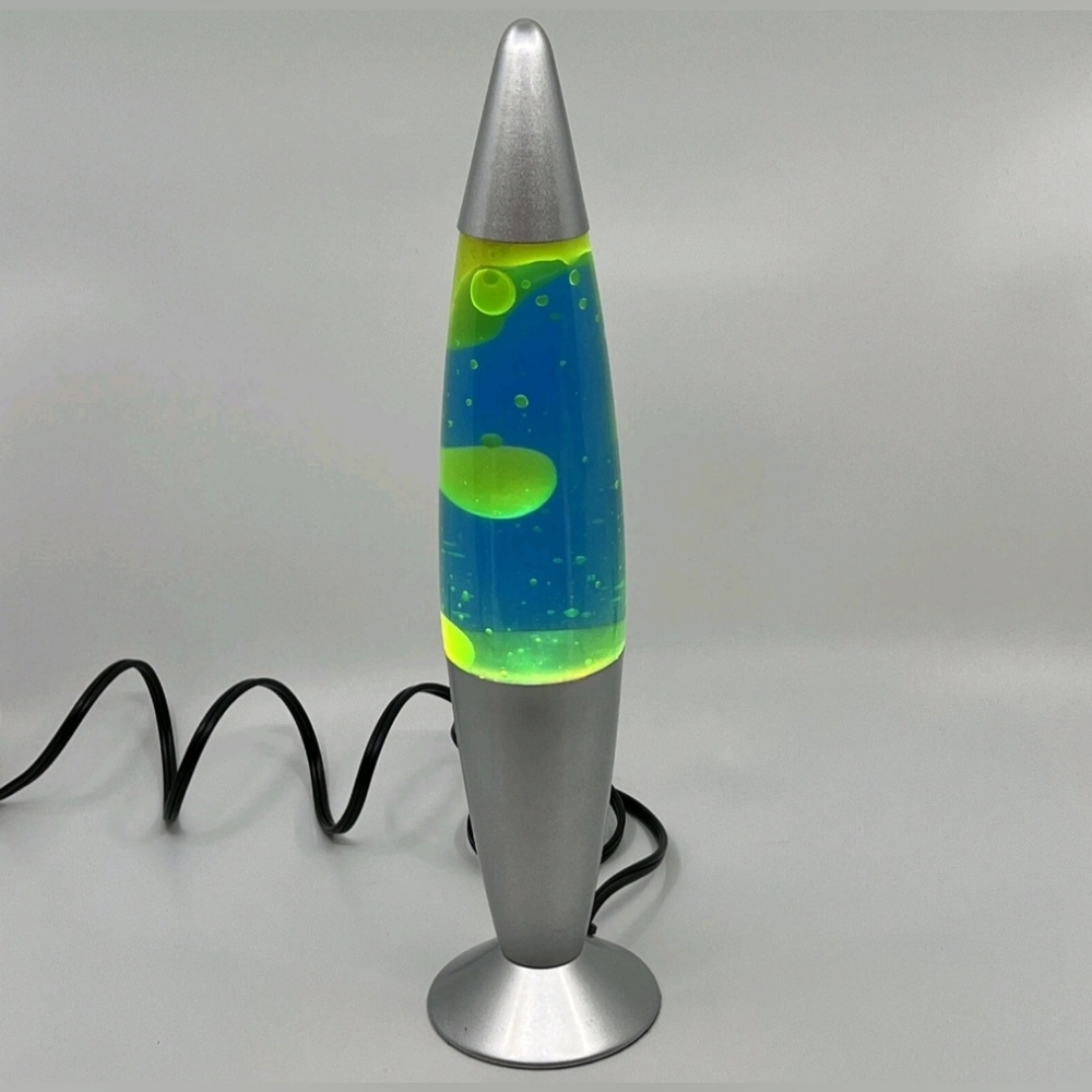 Retro Vintage Lava Lamp Blue & Green